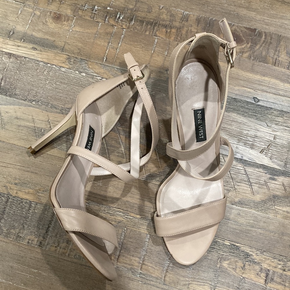 Nine West “My Debut” Ankle Strap Heels